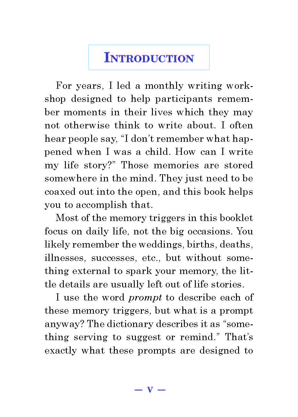 I Remember Book Page v 2018